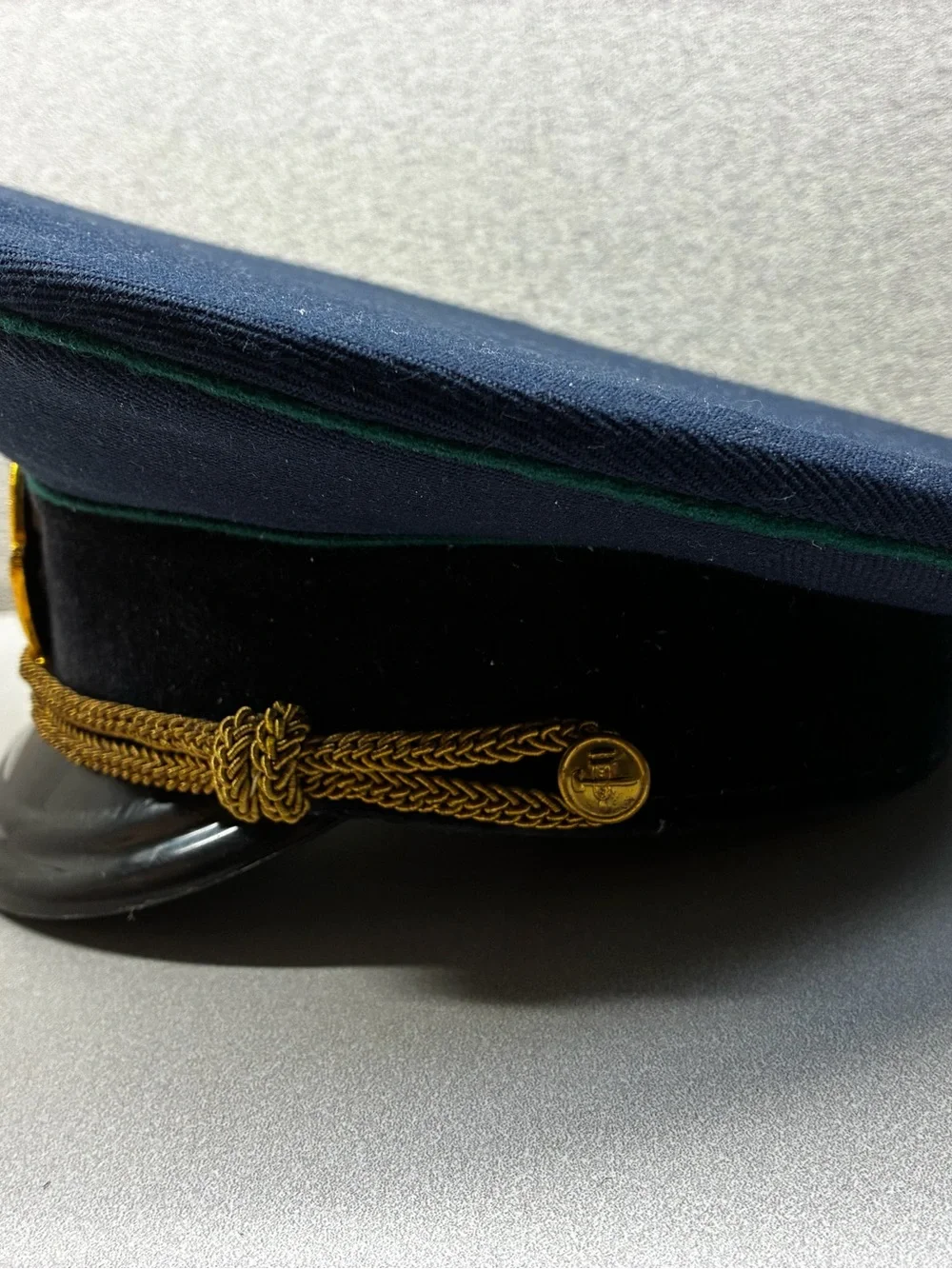 VTG SOVIET Uniform Military Officer Visor Cap size 56 Railroad Railways USSR